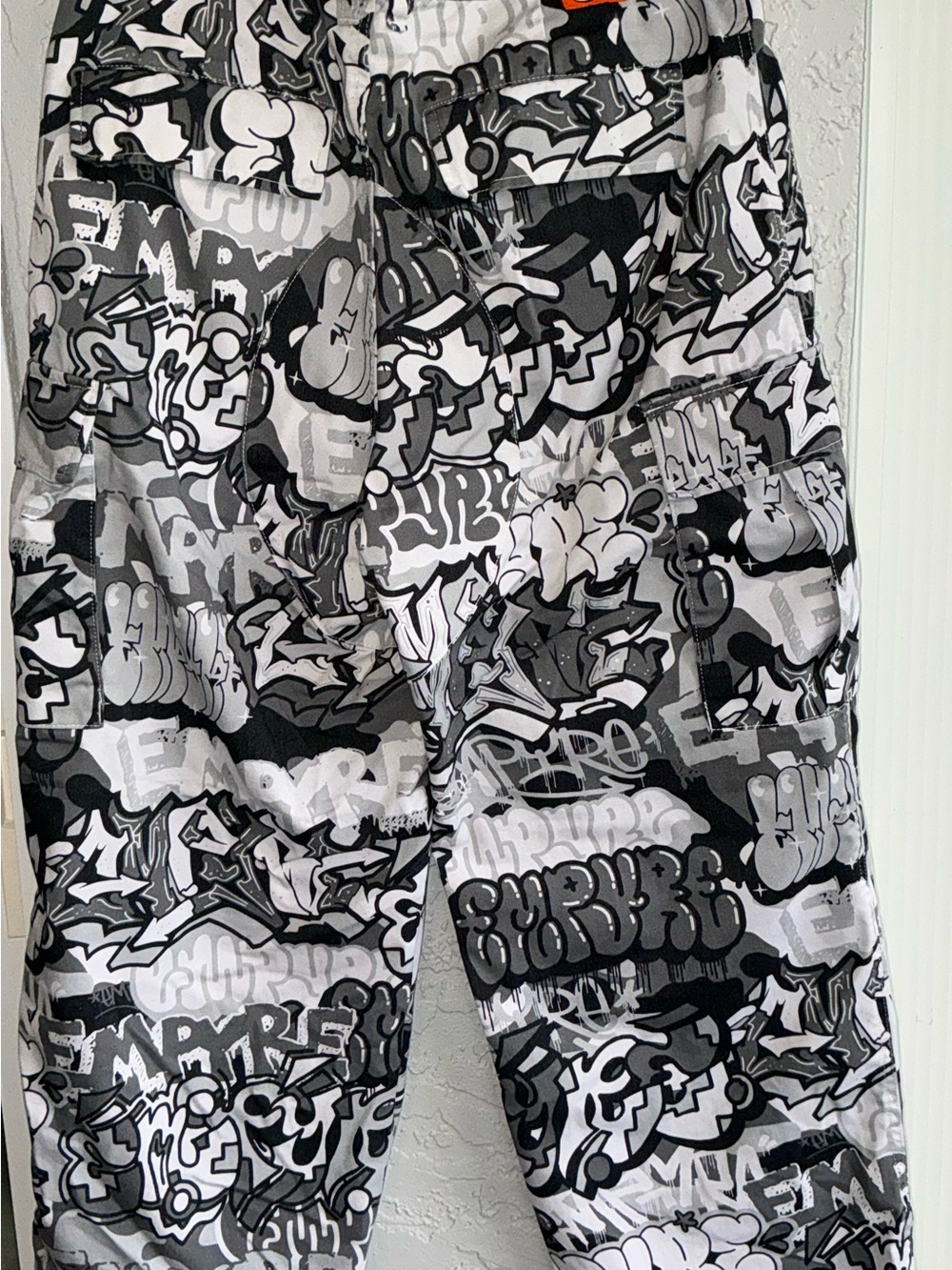 Empyre Black & Gray Graffiti Print Cargo Pants - Picture 6 of 10